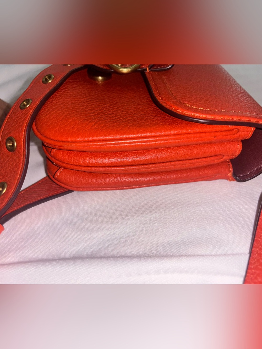 LIKE NEW Coach Riley Top Handle 22 mango - Picture 12 of 12